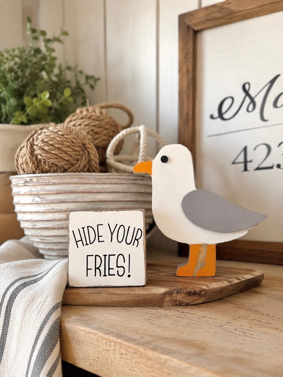 Handmade home décor and signs